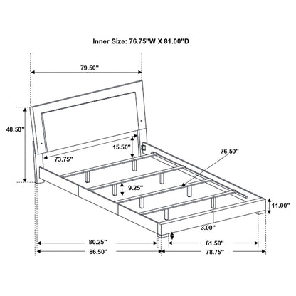 Dulcey - Bedroom Set With LED Lighting