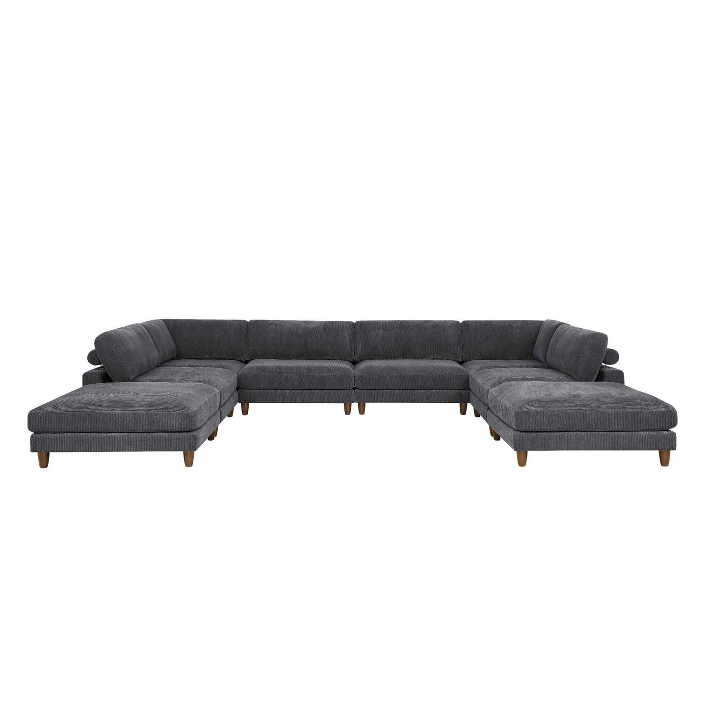 Modern Modular Sectional With Adjustable Back Support