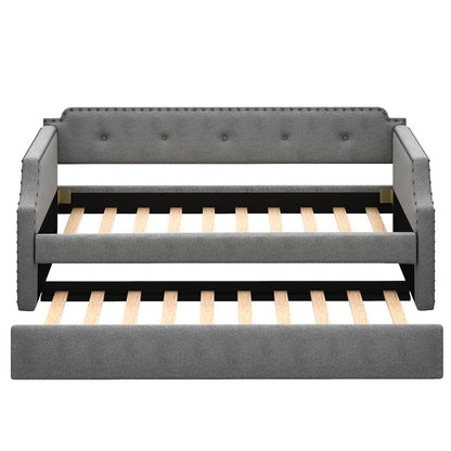 Upholstered Daybed With Trundle