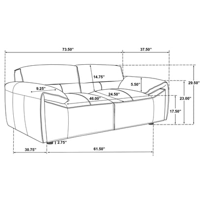 Hudson - Modern Loveseat