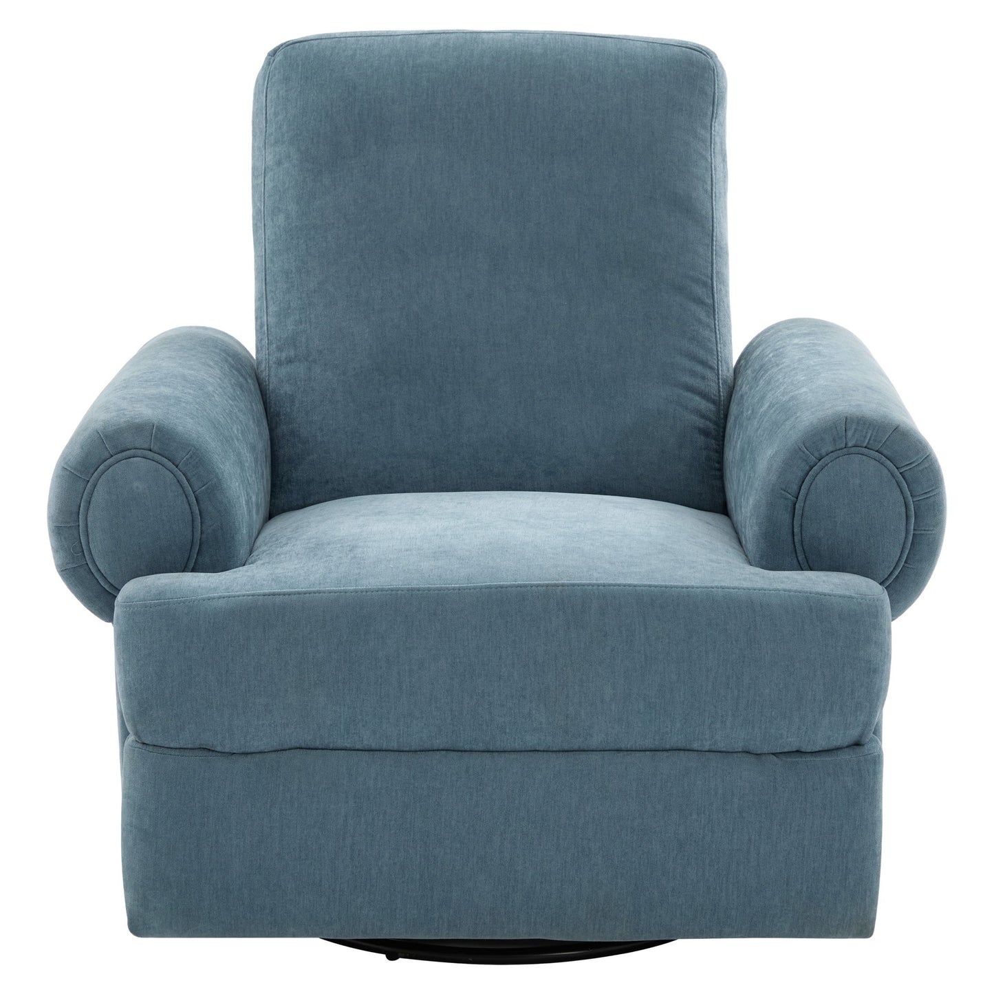 Manual Swivel Recliner Rocker Chair With Adjustable Backrest