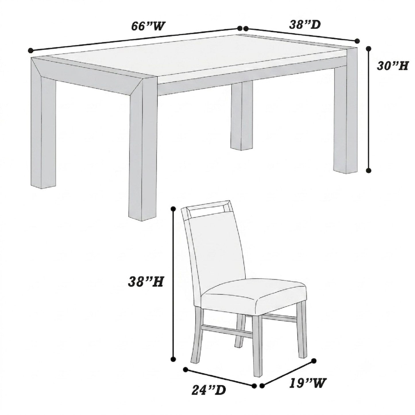 Dining Set With Table And Side Chairs