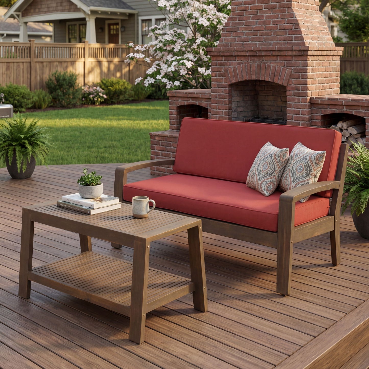 2 Piece Conversation Set, Loveseat & Coffee Table