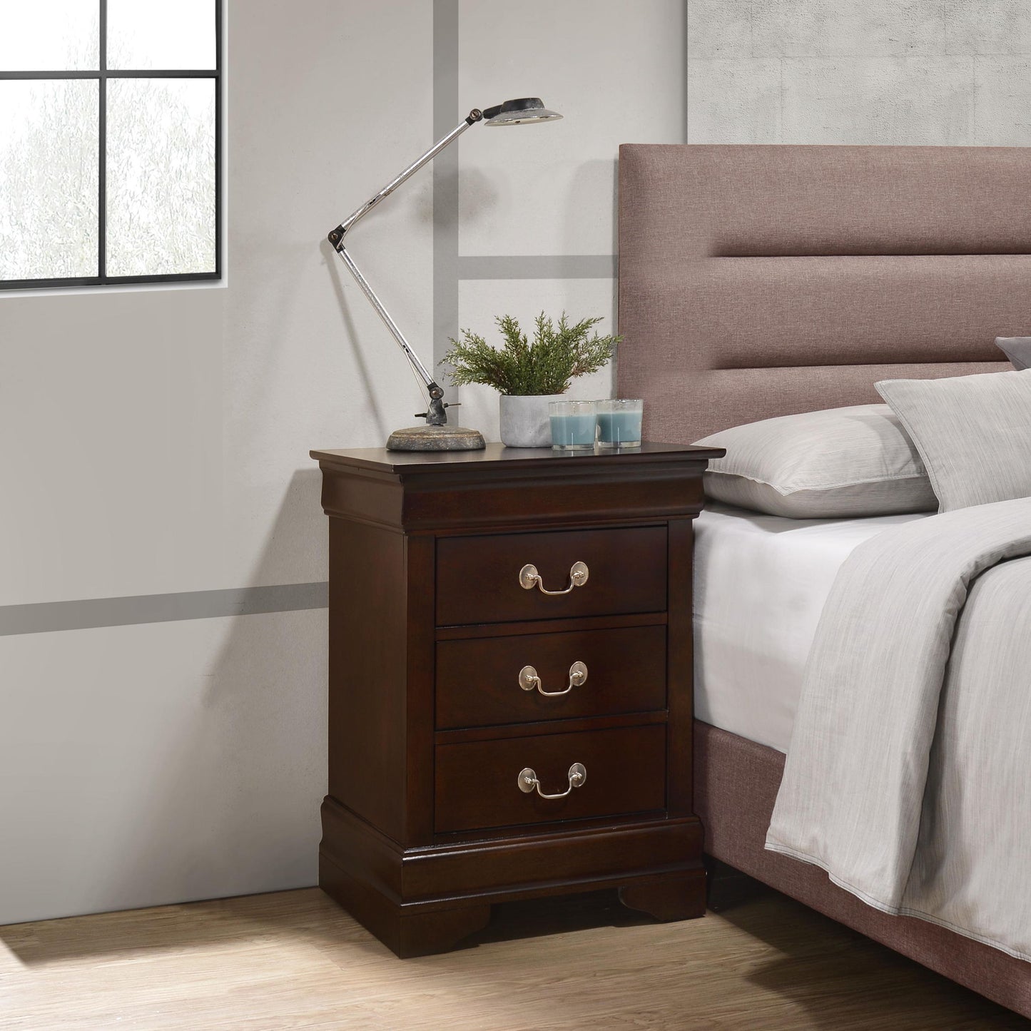 Louis Phillipe - Nightstand - Wood