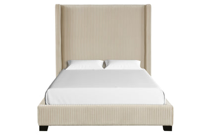 Upholstered Bed, Space-Saving Design