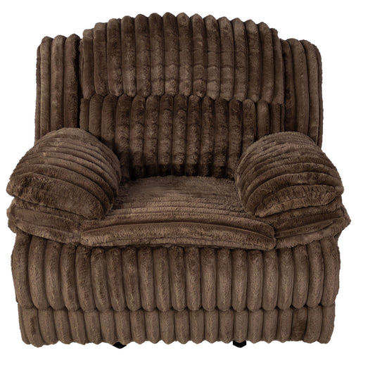 Contemporary Manual Motion Glider Recliner Chair With Padded Armrests And Smooth Rocking Function
