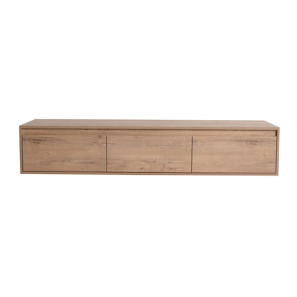 Modern Minimalist Bathroom Cabinet With Soft Close Drawers And Floating Mounting Design
