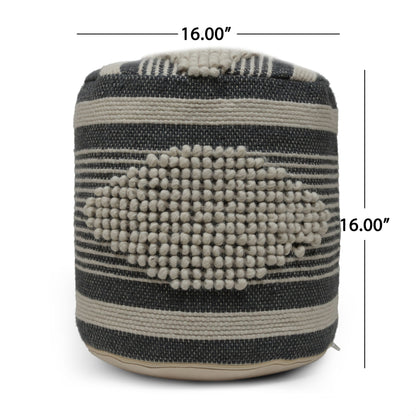 Diamond - Handcrafted Cylindrical Pouf