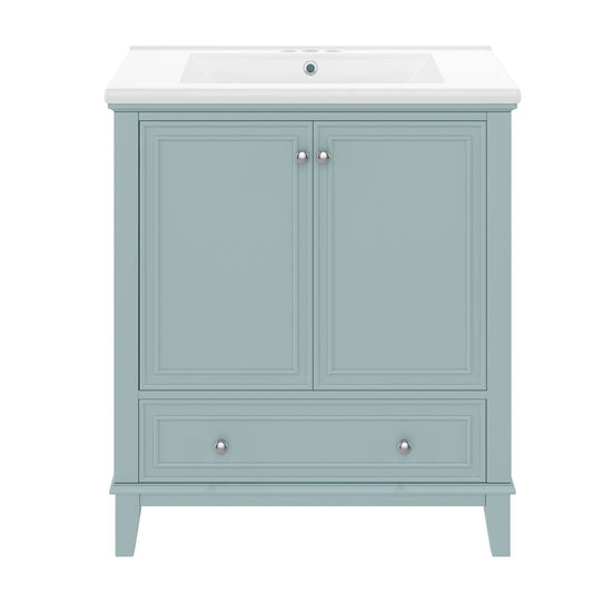 Modern Bathroom Vanity With Sink Combo, Doors And Drawer
