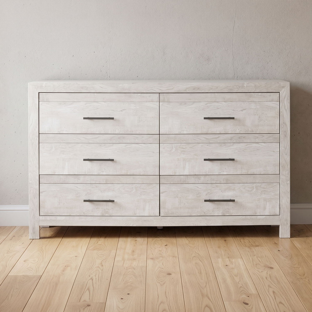 6 Drawer Dresser - Natural / Rustic